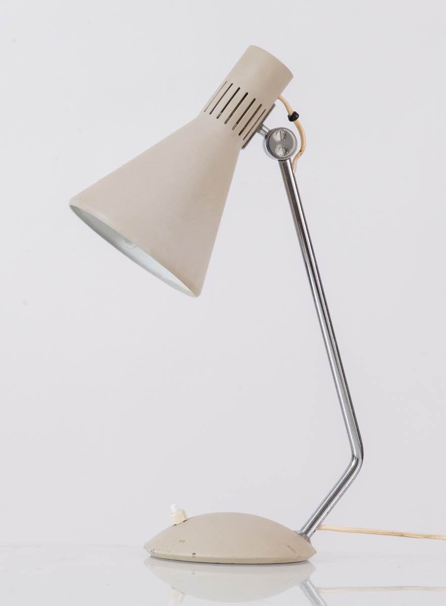 Lampada da tavolo vintage in metallo e ottone (1970) - Asta 1950