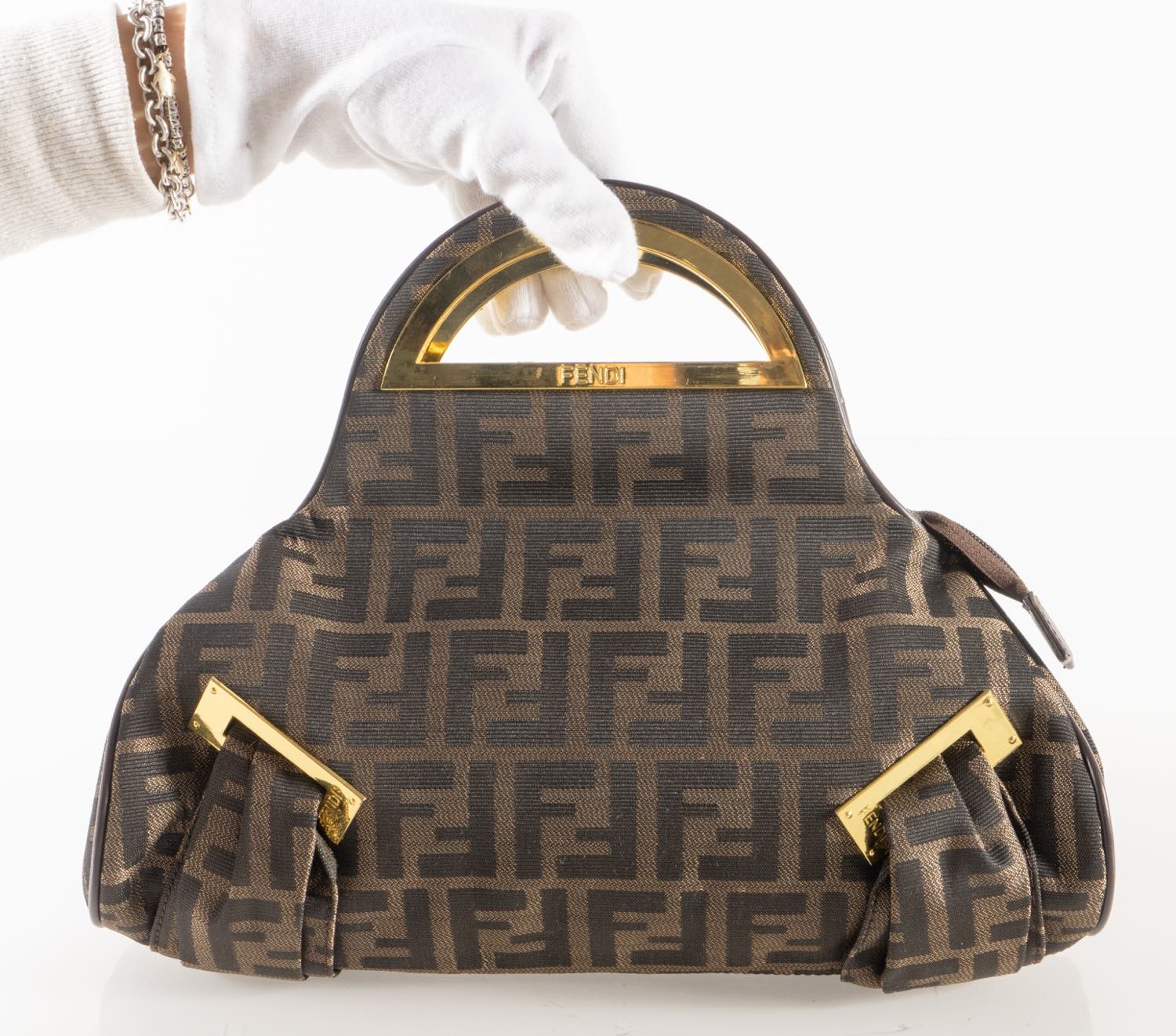 FENDI Borsa a mano in tela monogram con Art International Aste Arte