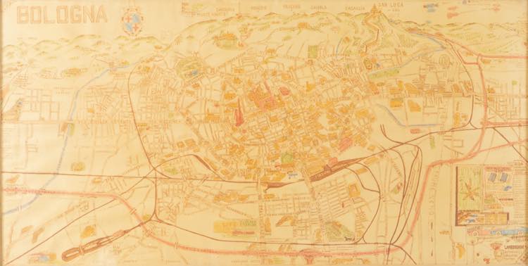 Mappa di Bologna. Anni 70 del XX ... 