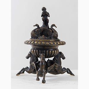 Calamaio in bronzo. Italia, XIX secolo. ... 