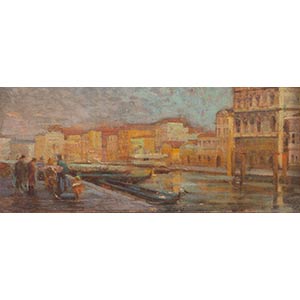 LUIGI SERRA (Bologna 1846 - 1888) Paesaggio ... 