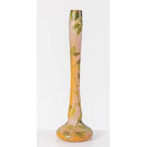 LEGRAS Grand vase avec houx, 1890/1919. ... 