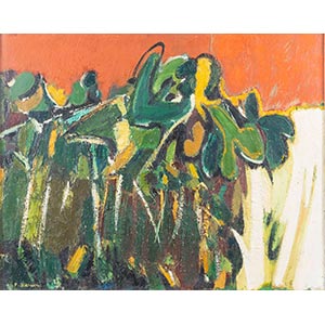 P. MERCURI (XX secolo) Cactus, 1972. Olio ... 
