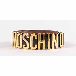 MOSCHINO for Redwall Cintura in pelle nera ... 