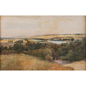 ALFRED EAST (1849 - 1913) Paesaggio. ... 