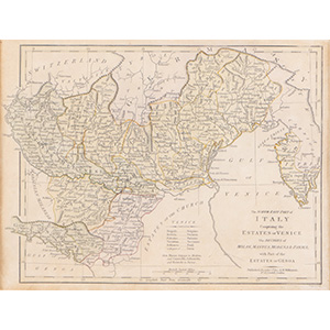 Mappa The North East Part of Italy, 1810. ... 