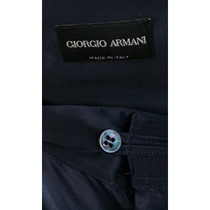 GIORGIO ARMANI Camicia in seta blu ... 