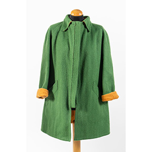 HERMÈS Sport Cappotto in lana verde con ... 