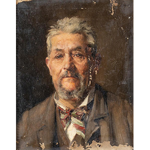 PAUL SAIN (Avignone 1853 - 1908) Ritratto ... 