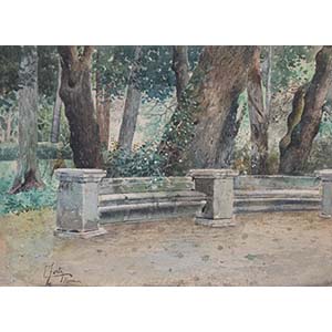 ETTORE FORTI (1850 - 1940) Giardini. ... 