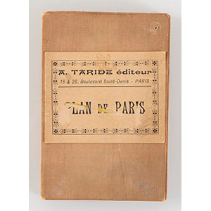 Cartina da viaggio di Parigi. XIX ... 