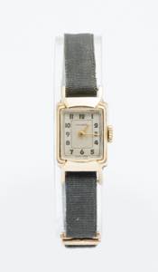 Consul Lady, 30s Gold plated rectangular ... 