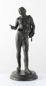 Scultura in bronzo, raffigurante uomo. Copia ... 