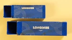 LONGINES, Coppia di scatole in cartone, anni ... 