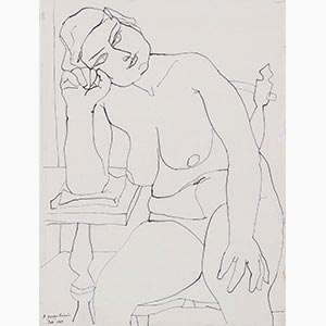 TOTI SCIALOJA (Roma 1914 - 1998) “Nudo ... 