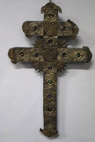 Croce ortodossa in legno ricoperta ... 