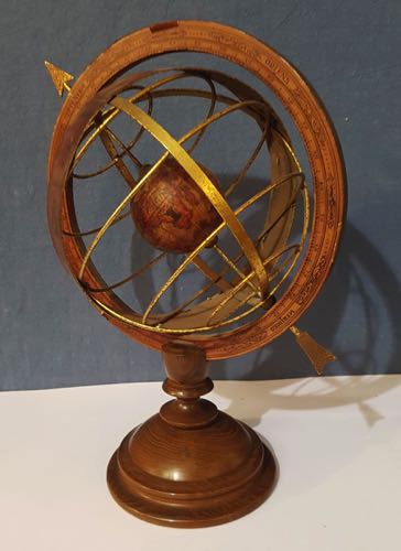 Astrolabio in legno e metallo ... 