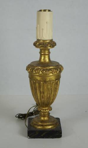 Abat - Jour a vaso in legno dorato ... 