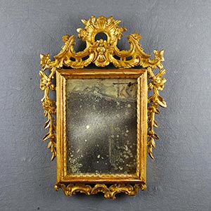 Specchierina Luigi XV in legno dorato con ... 