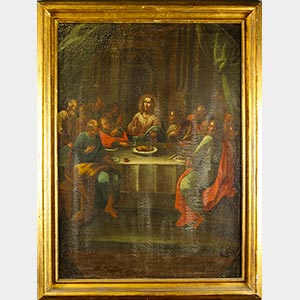 Scuola italiana ‘600 “Ultima cena”. ... 
