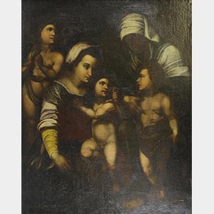 Seguace di Giulio Romano “Madonna con ... 