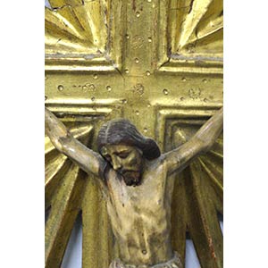Cristo in croce in legno ... 
