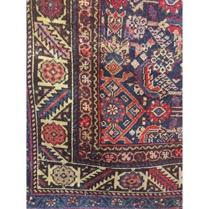 Antico tappeto persiano con trama ... 