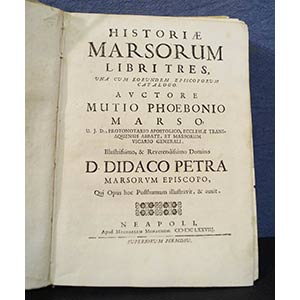 FEBONIO MUZIO Historiae Marsorum ... 