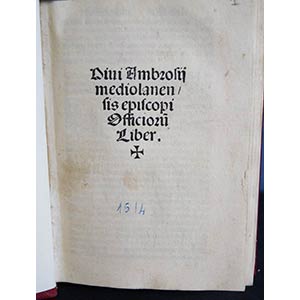 S. AMBROSIUS Divi Ambrosii ... 