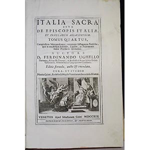 Due volumi ITALIA SACRA, sive de ... 