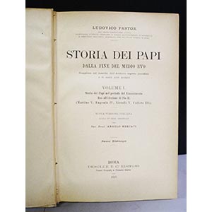 Quattro volumi STORIA DEI PAPI ... 