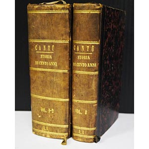 Due volumi STORIA DI CENTO ANNI ( 1750 - ... 