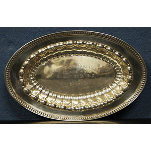 Vassoietto ovale in argento titolo 925/1000 ... 
