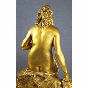 Scultura in bronzo dorato ... 