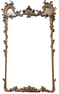 Specchiera di linea Luigi XV in legno ... 