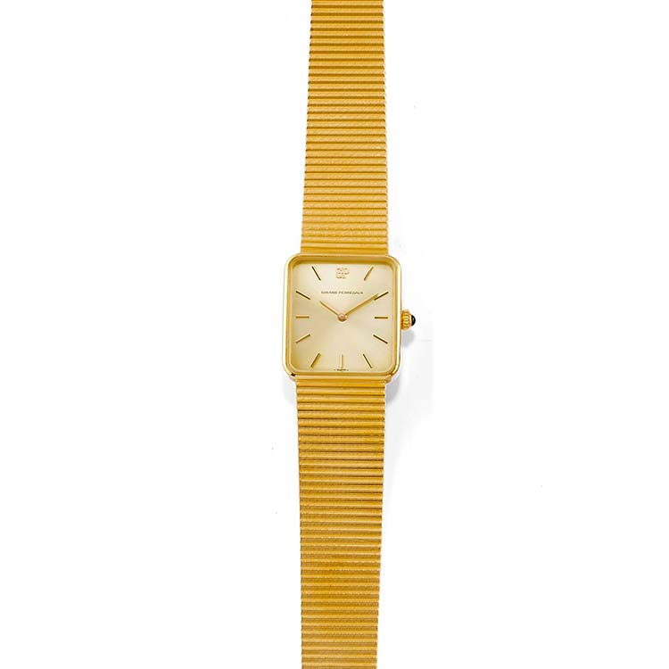 A 18K yellow gold wristwatch, ... 