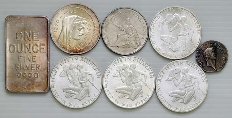 Varie. 7 monete in argento (di ... 