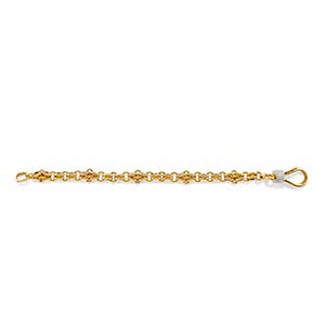 A 18K two-color gold and diamond bracelet, ... 