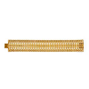 A 18K yellow gold braceletWeight g 42,28 cm ... 