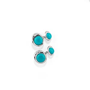 A 18K white gold, turquoise paste and ... 