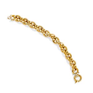 A 18K yellow gold braceletWeight g 24,60 cm ... 