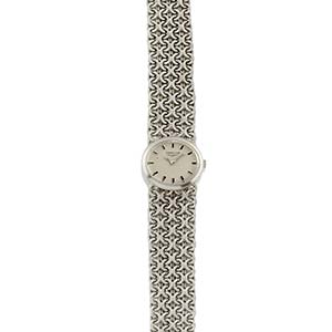 A 18K white gold lady wristwatch, Longines, ... 