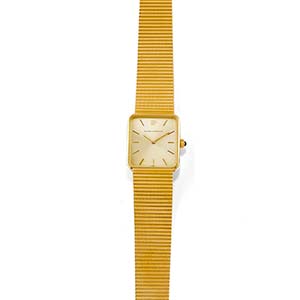 A 18K yellow gold wristwatch, Girard ... 