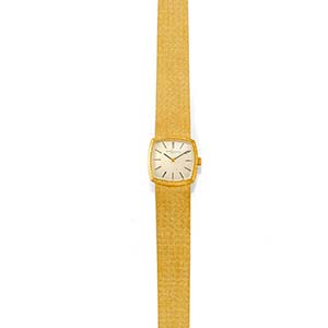A 18K yellow gold ladys wristwatch, ... 