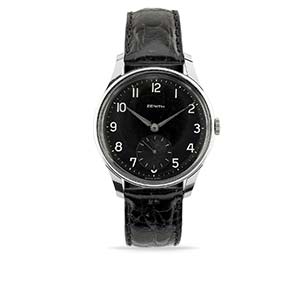 A stainless steel wristwatch, Zenithmm 37,00