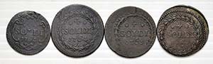 Corte. Pasquale Paoli (1762-1768). 4 monete ... 