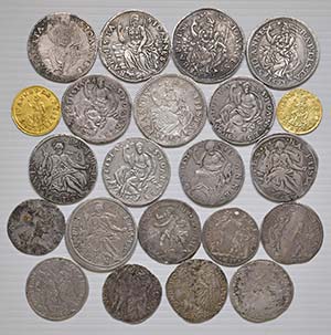 Firenze. 22 monete (due in oro e 20 in ... 