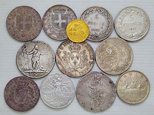 Malta, Savoia, ecc. 12 monete, di cui una in ... 