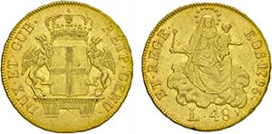 Genova. Dogi Biennali (1528-1797). 48 lire ... 