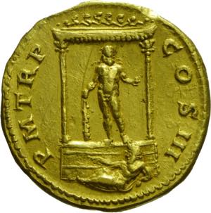 GOLDENIssue: 119-122 AD, D/ IMP CAESAR ... 